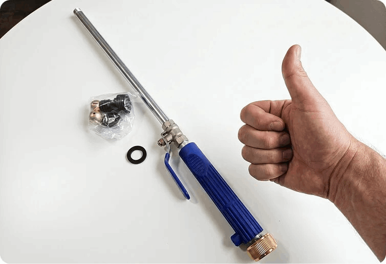 pressure washer testimonial Caleb M.